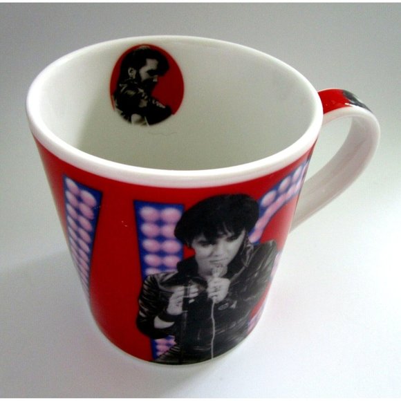 VTG Royal Doulton Elvis Presley Leather Jacket - Stand Up EPGW4 - Mug/Coffee Cup - Picture 4 of 10